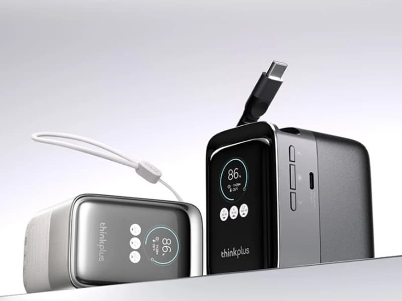 20 000 мАч, 190 Вт и 2,0-дюймовый экран — за 50 долларов. Представлен мобильный аккумулятор Lenovo ThinkPlus Retractable Cable High-Power Portable Power Bank 190W 20K - 2